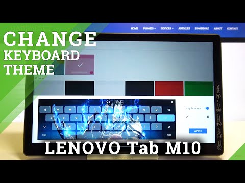 How to Customize Keyboard on LENOVO Tab M10 - Change Keyboard Theme