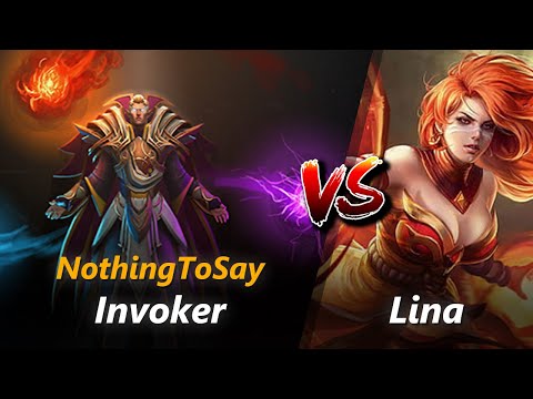 How to Invoker mid vs Lina (feat. NothingToSay) | First 10 minutes