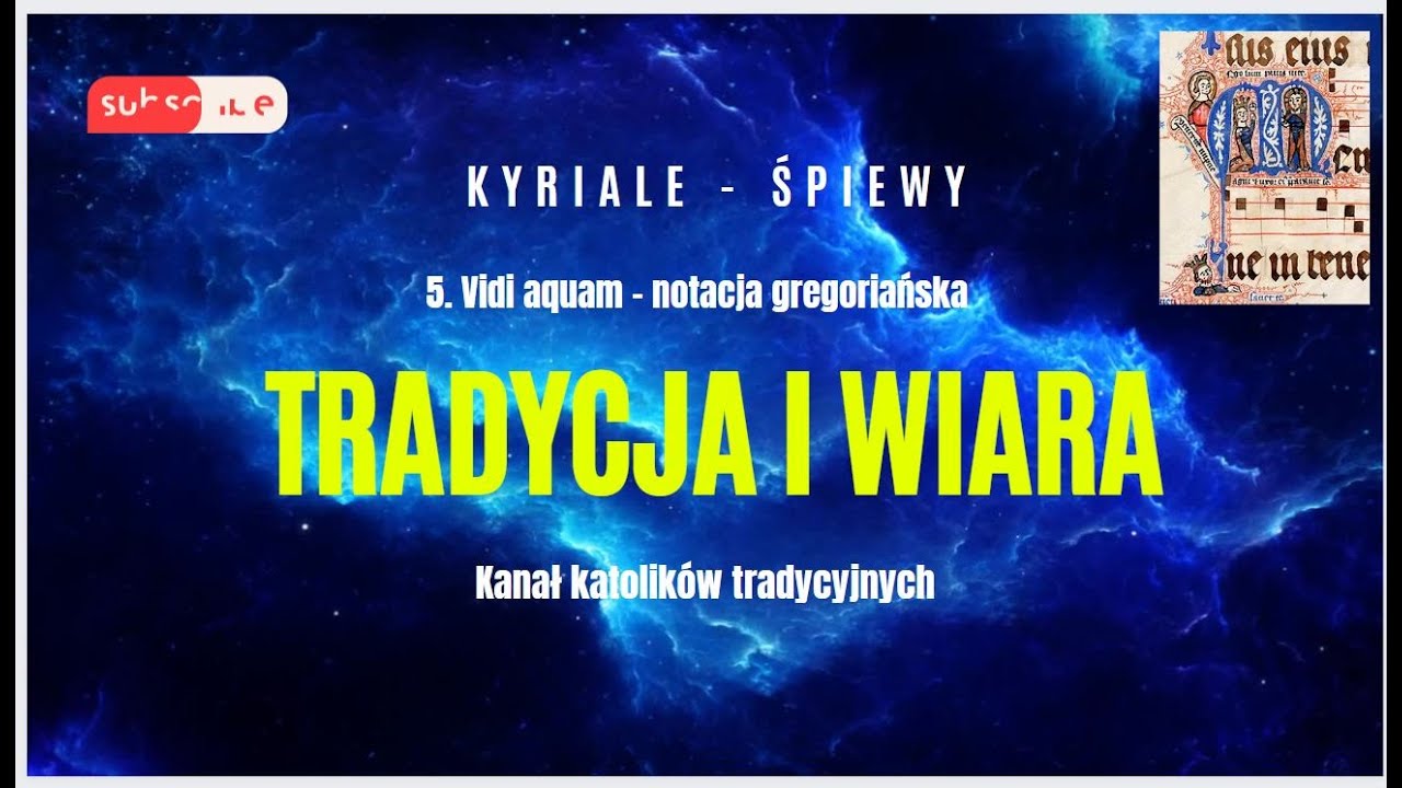 5) Vidi aquam - notacja gregoriańska