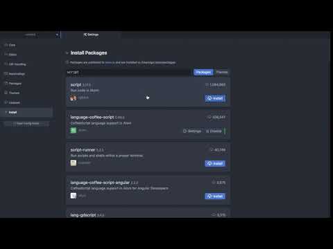 How to run JavaScript in Atom