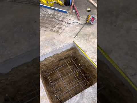 Concrete footings for car lifts part 3/4