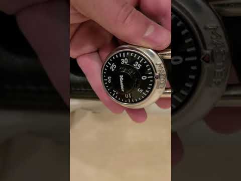 How to Unlock/Open a Master Lock