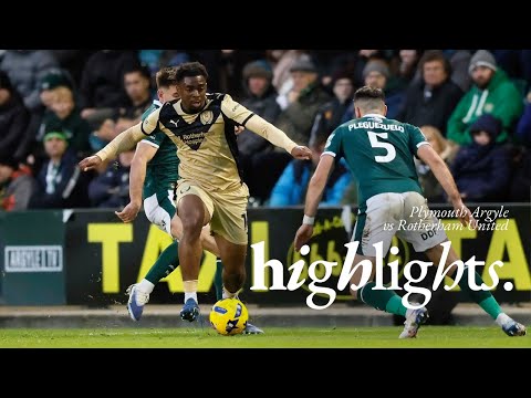 Plymouth Argyle 1 v 0 Rotherham United | Highlights