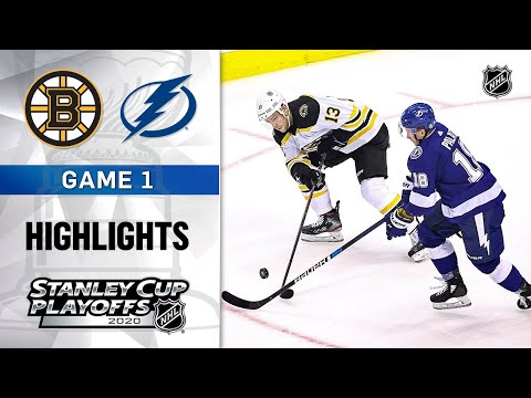NHL Highlights | Second Round, Gm1: Bruins @ Lightning - Aug. 23, 2020