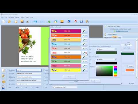 Easy Software for Business Card Design - Make Your Own Business Card in 5 Minutes