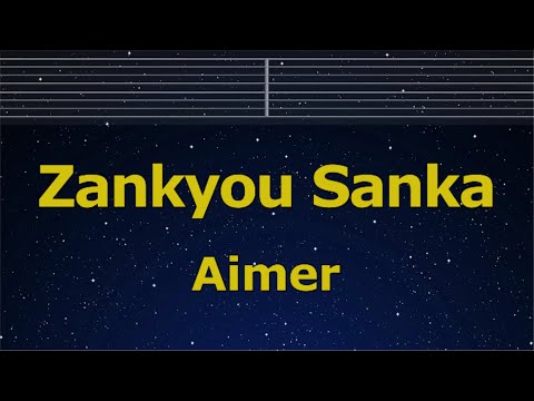 Karaoke♬ Zankyou Sanka - Aimer 【No Guide Melody】 Instrumental, Lyric Romanized Damon Slayer