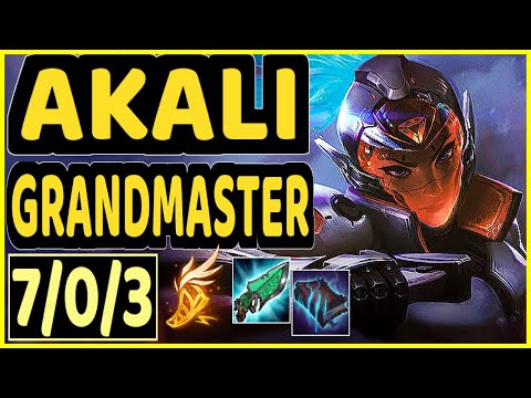 YANG (AKALI) - 7/0/3 KDA TOP GAMEPLAY - BR Ranked GRANDMASTER