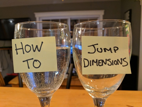 How to Jump Dimensions - Two Glasses Method Video