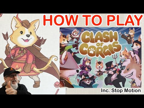 Clash of Corgis | Board Game | Full How to Play all three games plus examples | Deric Drazich|