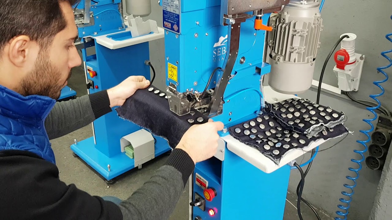 14 Düğme Çakma Makinası