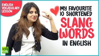 Shortened Slangs Words In English For Daily English Conversations. 🗣 Speak English Naturally