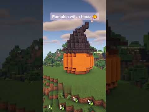 Insane Pumpkin Witch House #Shorts 🎃🔥 #MinecraftBuilds