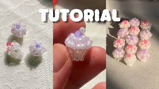 Beaded Cupcake Tutorial 🧁 | DIY Bead Weaving Charm for Beginners