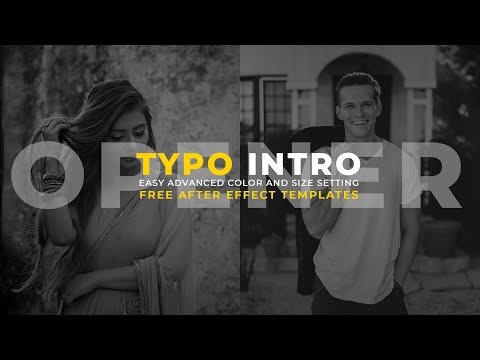 Typo Intro Opener - Free After Effect Templates