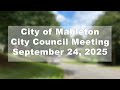 City Of Mableton City Council Meeting September 24 2025