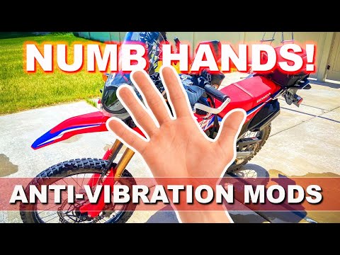 Fixing Numb Hands - Rox Anti-Vibration Risers and Fasst Anti-Vibration Inserts on My CRF300L Rally