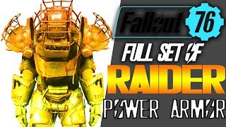 Fallout 76 how to get a full set of raider power armor | All power armor in the toxic valley