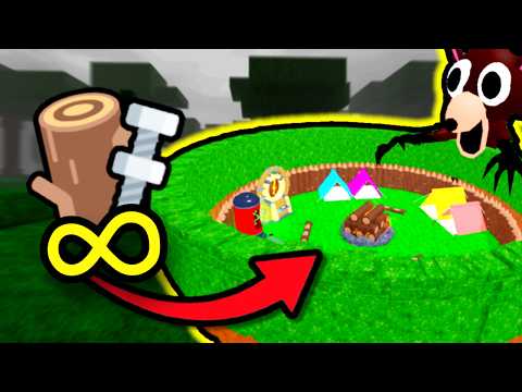 Using INFINITE RESOURCES to Create THE *ULTIMATE BASE* in 99 Nights in The Forest