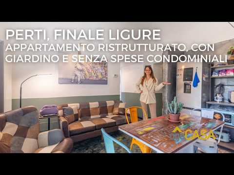 Perti: trilocale ristrutturato con corte privata