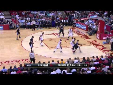 Terrence Jones Blocks Carl Landry Thrice   Kings vs Rockets   April 1, 2015   NBA 2014 15 Season