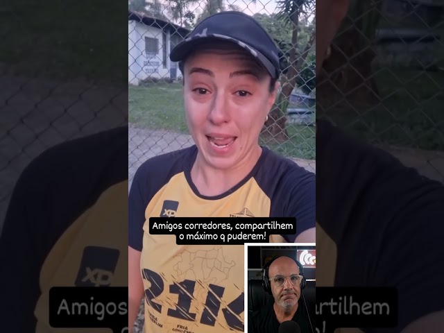 A gente nunca não deveria sair pra correr com medo de sofrer algum tipo de violência...