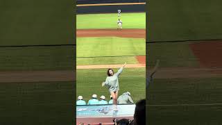 【Unigirls】 #詩詩 #冬季リーグ 台湾VS日本@台中洲際棒球場 20241123 #台湾チア #cheerdance #cheerleader #unigirls #cpbl #awb