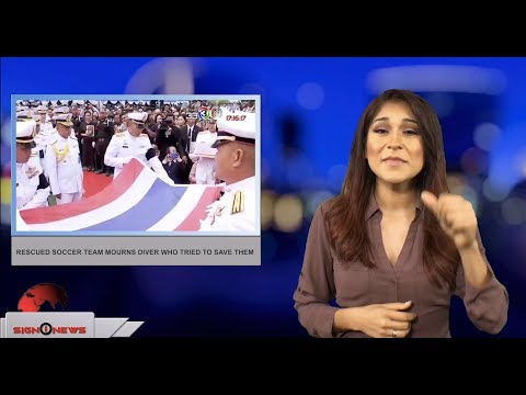 Rescued soccer team mourns diver who tried to save them (ASL - 7.15.18)