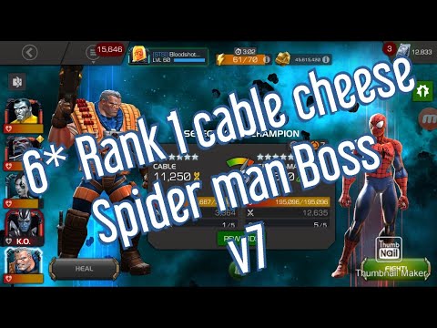 How to easy defeat v7 1.2 boss spider man marvel contest of champion's