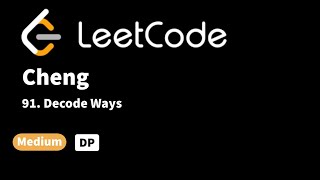 YouTube video 'LeetCode 91. Decode Ways'