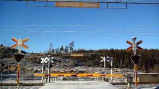 preview picture of video '[SJ/Västtrafik] regional train on Viskadalsbanan  from Borås C. to Varberg crossing...'