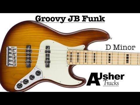 Groovy JB Funk Dm | Guitar Jam Track