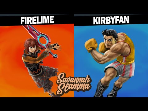 Savannah Slamma 74 ROUND TWO - FireLime (Shulk) Vs. Kirbyfan (Little Mac) SSBU Tournament