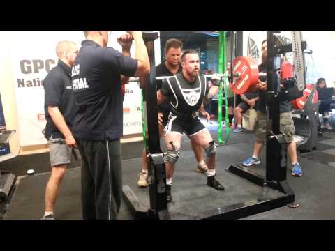 Greg Fraser squats 260.5kg GPC Nats