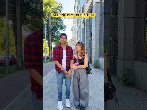 Keeping him on his toes #funny #comedy #couple #explore #shorts
