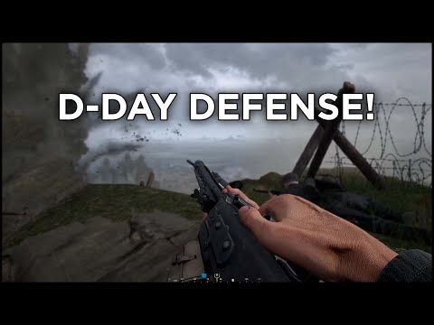 MG-42 Defense on D-Day! - Hell Let Loose Machine Gunner Gameplay