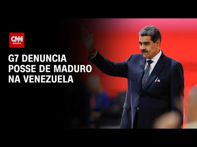 G7 denuncia posse de Maduro na Venezuela | CNN PRIME TIME
