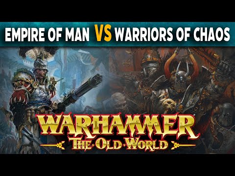 Empire of Man VS Warriors of Chaos   Warhammer The Old World Live Battle Report