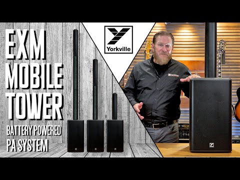 EXM Mobile Tower Battery Powered PA System