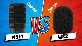 RODE PodMic WS14 Windscreen REVIEW And Comparison To WS2