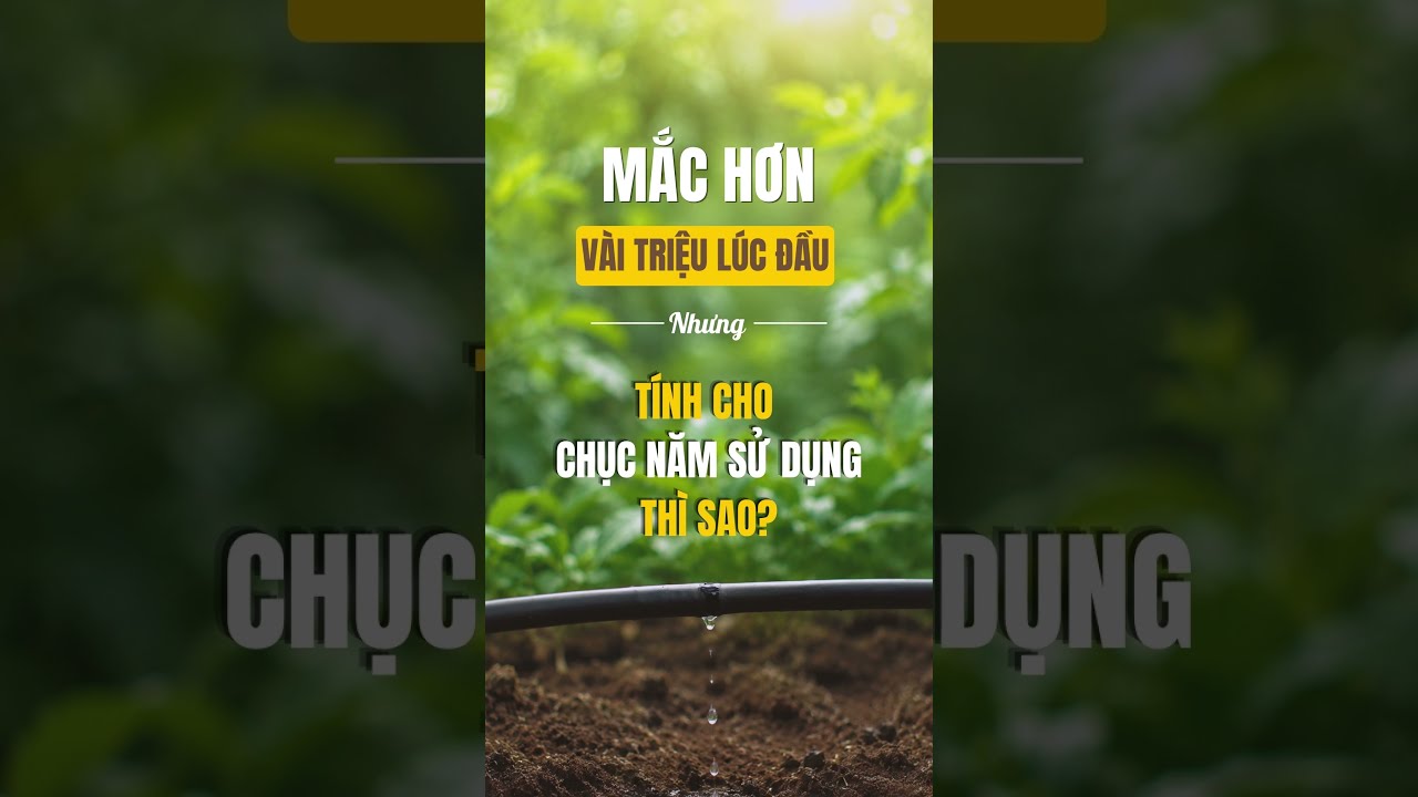 Đầu tư hệ thống tưới sao cho đáng?