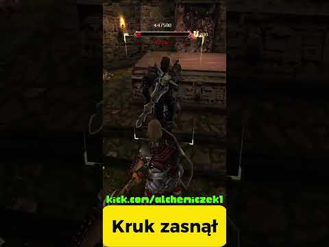 Kruk zasnął w walce w Gothic2 Noc Kruka  #gothic #gothic2