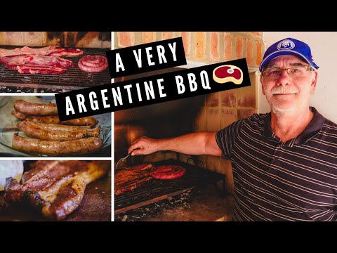 阿根廷阿薩多燒烤。在科爾多瓦與丹尼爾一起品嚐美味的阿根廷燒烤。 (Argentina Asado Grill: Our DELICIOUS ARGENTINE BBQ in Cordoba with Daniel)
