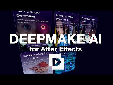 How to use all of DeepMake's AI plugins in After Effects to boost creativity and editing speed.