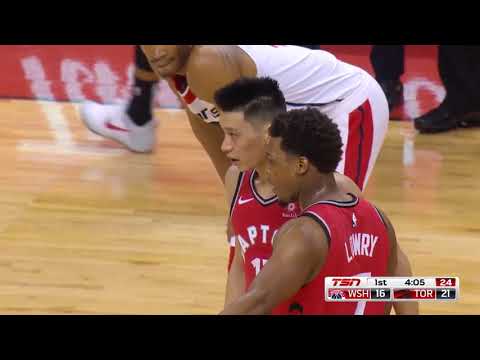 Jeremy Lin Gets Standing Ovation in Raptors Debut | Wizards vs Raptors