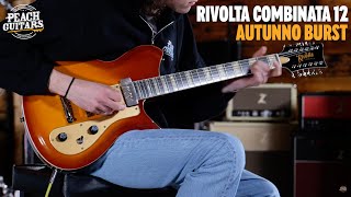 Video thumbnail for No Talking...Just Tones | Rivolta Classico Series | Combinata 12 - 12-String - Autunno Burst by Peach Guitars