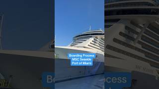 Boarding process for MSC Seaside at port Miami was super smooth! #cruise #portmiami #msc