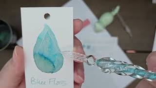 Vinta Blue Floss Ink Review Fountain Pen Ink - Cabbage Patch Soap