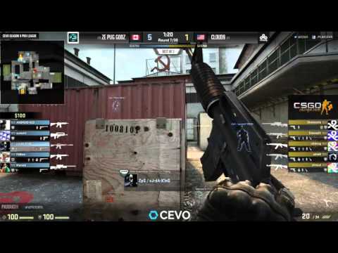 Cloud 9 vs Ze Pug Godz Game 1 (CEVO-P CS:GO Season 9) - Dust & LATORR