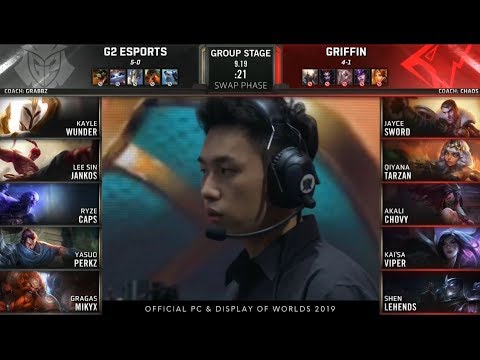 G2 vs GRF Highlights Game 2 Worlds 2019 Group A Day 6 | G2 Esports vs Griffin