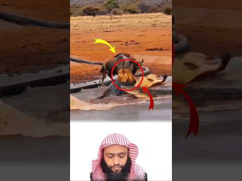 معركة البقاء في البرية: صراع الأسد والتمساح ومشهد لا يعوض#وثائقي #تعليمي #ترفيهي